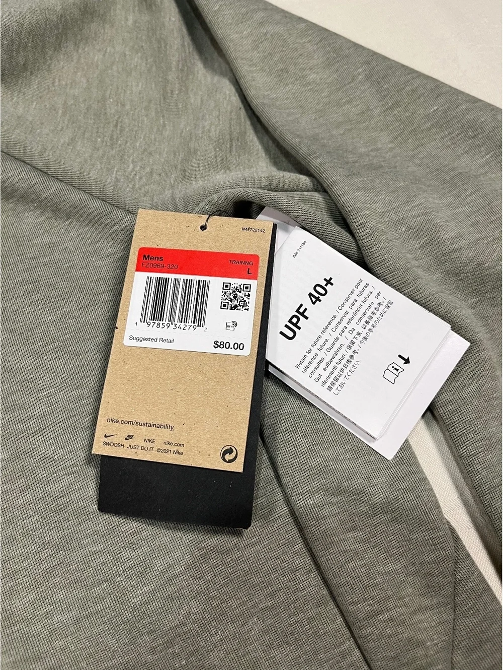 Nike Training Sportswear Solo Swoosh Training Fleece Hoodie Olive Green Large